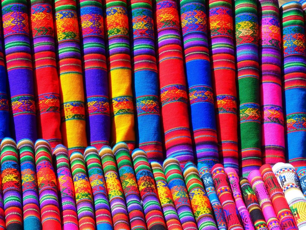 Colorful textiles of Mexico